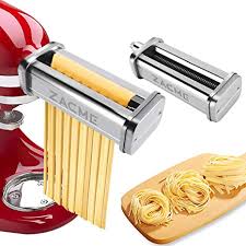Pasta roller & cutter set, pasta press & ravioli maker attachments. Amazon Com Pasta Cutter Set For Kitchenaid Stand Mixers Washable Stainless Steel Pasta Maker Attachments Angel Hair Maker Accessory 2 Piece Pasta Cutters Including Spaghetti Cutter Fettuccine Cutter Silver Home Kitchen