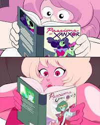 Pink Diamond Reads Laremmy By Unicagem Steven Universe Gem Steven Universe Steven Universe Au