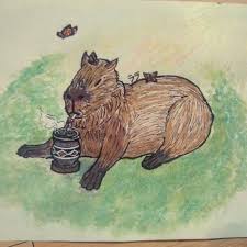 The straw is called a bombilla. ãƒ©ãƒ© Carpincho Tomando Mate Eso Un Carpincho