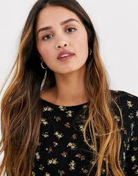 Daisy Street luźna Sukienka koszulowa w kwiaty 36