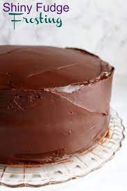Shiny Fudge Frosting Recipe Chocolate Icing Recipes Chocolate Frosting Recipes Chocolate Fudge Icing