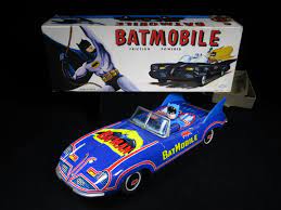 Batman Tin Vintage Batmobile Car Contact Mark Bergin About All Of Your Tin Celluloid Toys Buying Selling Premium P Vintage Toys Tin Toys Celluloid Toys
