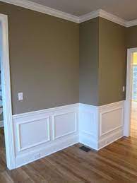 But even using a chair rail and then using a panel moulding to define applied panels, with the right paint job, can make an enormous difference in a rooms appearance. Floor Chairs Baseboard Styles Home Remodeling House Design