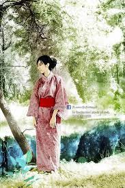 in uncharted piece of red 秘境裡的一抹紅infrared photography there is image synthesis and add color 紅外線攝影 有影像合成 並全部加色 infrared k kimono top women s top women