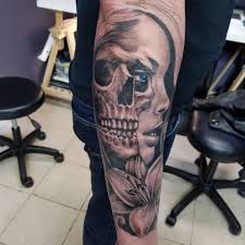 He is a professional tattoo artist for more than 3 years who. Half Skull Half Woman Face Tattoo Face Tattoos For Women Best Sleeve Tattoos Face Tattoo