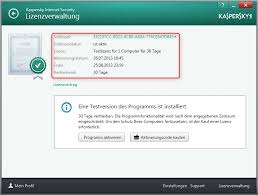 Aktivieren Der Testversion Von Kaspersky Internet Security 2014