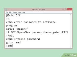 If file is loaded in normal lexer, huge lines are ignored by lexer parser. How To Add A Password To A Bat File 6 Steps With Pictures