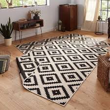 afbeeldingsresultaat voor vloerkleed zwart creme moderne kleden vloerkleed vloerkleed ruit
