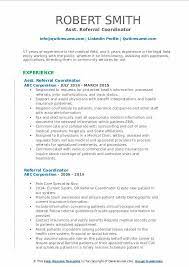 Don't include these things in your cover letter. Referral Coordinator Resume Samples Qwikresume