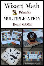 wizard math printable multiplication board game nourishing my scholar