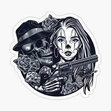 55 best king and queen crown tattoo designs meanings 2019. Queen Gangster Stickers Redbubble