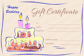 Pin On Printable Birthday Gift Certificate