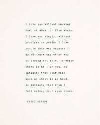 Pablo Neruda Love Poetry I Love You Without Knowing How Love Etsy Neruda Quotes Words Love Yourself Quotes