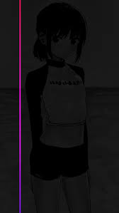 Please contact us if you want to publish a dark anime wallpaper on our site. Gradient Minimalism Dark Anime Girls Monochrome Hd Wallpaper Wallpaperbetter