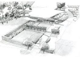 Woodbridge Suffolk Philip Nixon Design With Images Landscape Design Drawings Landscape Sketch Modern Landscape Design