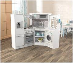 Kidkraft Ultimate Corner Play Kitchen Set White Exclusive Amazon Exclusive Corner Set In 2020 Play Kitchen Sets Wooden Play Kitchen Play Kitchen