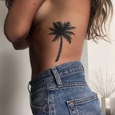 Womens Rib Tattoo Ideas Palm Tree Side Tat Mybodiart Com Tattoos Palm Tattoos Rib Tattoo