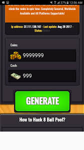 This is 8 ball pool app file can generate unlimited cash & coins. 8 Ball Pool Hack For Android Apk Download