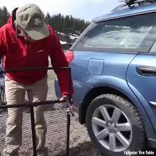 Overlanding Tire Table Video Jeep Camping Camping Trailer Diy Tire Table