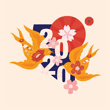 New Year 2020 On Behance New Year Illustration Chinese New Year Design New Year Card Design