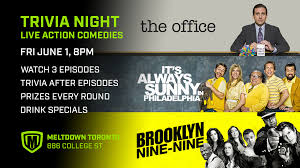 I had a benign cyst removed from my throat 7 years ago and this triggered my burni. Trivia Night Brooklyn Nine Nine The Office Always Sunny Free Prizes