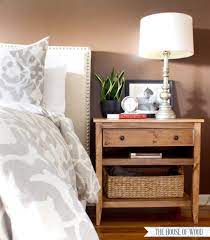 Night stand with locking secret hidden drawer: Diy Bedside Table With Drawer And Shelf Free Plans