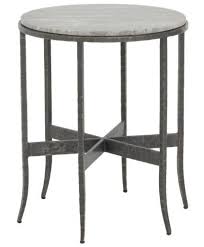 Fairfield® Axel Brown/Gray Top Drink Table with Hammered Base