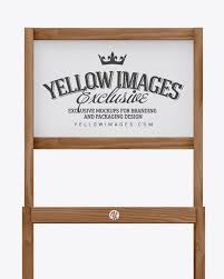 Download Wooden Display Stand Mockup In Object Mockups On Yellow Images Object Mockups PSD Mockup Templates