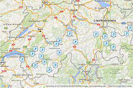 Karte um den standort des objekts anzuzeigen. Skigebiete Der Schweiz Karte Routenplaner