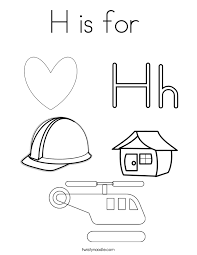 Aside from making your kid happy, you also earned their affection. Things That Start With The Letter H Coloring Pages Coloring Home