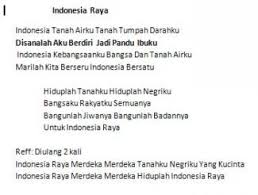 Berikut lirik 'indonesia raya' lagu wajib nasional : Lagu Indonesia Raya Perlu Kita Revisi Agar Indonesia Tidak Berkonflik Terus Halaman 1 Kompasiana Com