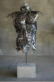 Bamboo Sold Metal Art Figurative Sculpture Welding Art