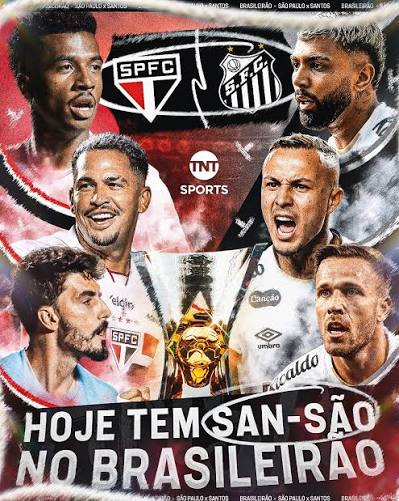 É DIA DE CLÁSSICO NO BRASILEIRÃO! ⚽ Quem vai levar a melhor no duelo entre São Paulo e Santos, torcedor? #FBR