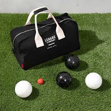 Sizes for the amateur bocce courts are: League Company Bocce Ball Set Costco