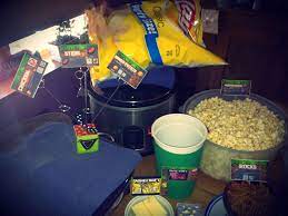 Minecraft Party Foods Chicken Steak Baked Potato Potato Chips Butter Bacon Mushrooms Minecraft Party Food Potato Chips Minecraft Party