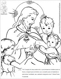 Qual o benefício dessa atividade para as crianças? Catequese Com Criancas Sagrado Coracao De Jesus Para Colorir