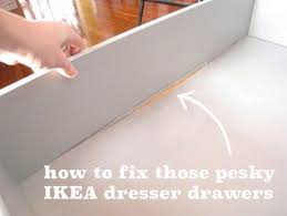 Pin By Emily Merrypad On Tips And Tricks Ikea Drawers Ikea Furniture Drawer Repair