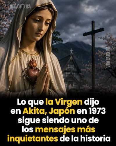 Lo que la Virgen dijo en Akita, Japón en 1973 sigue siendo uno de los mensajes más inquietantes de la historia En una pequeña comunidad de religiosas en Yuzawadai, los ojos de