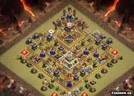 Ketika melakukan war musuh pasti akan menyerang dengan kekuatan penuh agar bisa mendapatkan tiga bintang. Town Hall 11 Th11 War Trophy Base V232 With Link 2 2020 War Base Clash Of Clans Clasher Us