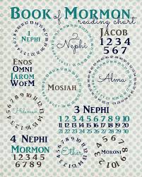 Domesticity Book Of Mormon Reading Chart