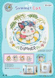 Cross Stitch Chart Summer Cat Soda Stitch Soda Stitch