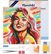 Figured' Art Mini Peinture de diamants Set Adultes 25x25 cm avec cadre  Sweet Klein...