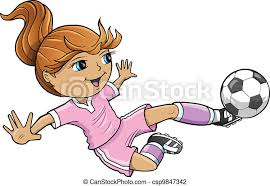 Indem sie hier fortfahren, stimmen sie dieser verwendung. Sports Sommer Fussball Madchenvektor Sports Sommer Fussball Madchen Vektor Illustration Canstock