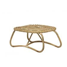 French style coffee / couch tables. Coffee Table Natural Rattan Bean Boucle Vintage Style