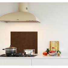 Credence De Cuisine Adhesive En Verre De Synthese Texture Cuir Marron L 60 X H 50 Cm Achat Vente Credence Credence De Cusine Texture Cdiscount