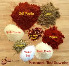 Add the garlic, cumin, chili powder, and 1 tablespoon of the oil. Homemade Taco Seasoning Swirls Of Flavor