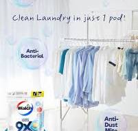 Walch Anti-bacterial Laundry Capsules Double Protection for ...