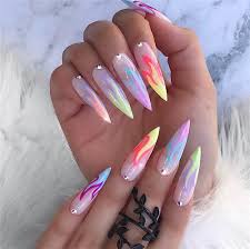 After putting on the tips and using. Acrylic Stiletto Nails Designs You May Love In Summer Nail Art Connect Stilettonails Acrylicnails Stiletto Nails Designs Luxury Nails Acrylic Nail Shapes
