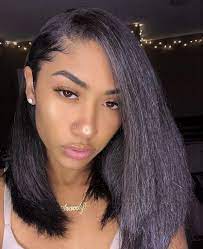 Sleek and straight hair is always a special treat for even younger girls. Pinterest Youh8key Natural Hair Styles Straight Hairstyles Baddie Hairstyles