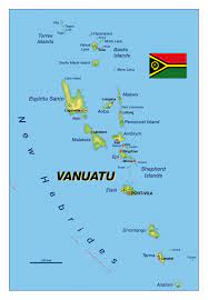 Vanuatu (republic of vanuatu) , vu. Detailed Elevation Map Of Vanuatu With Major Cities And Airports Vanuatu Oceania Mapsland Maps Of The World